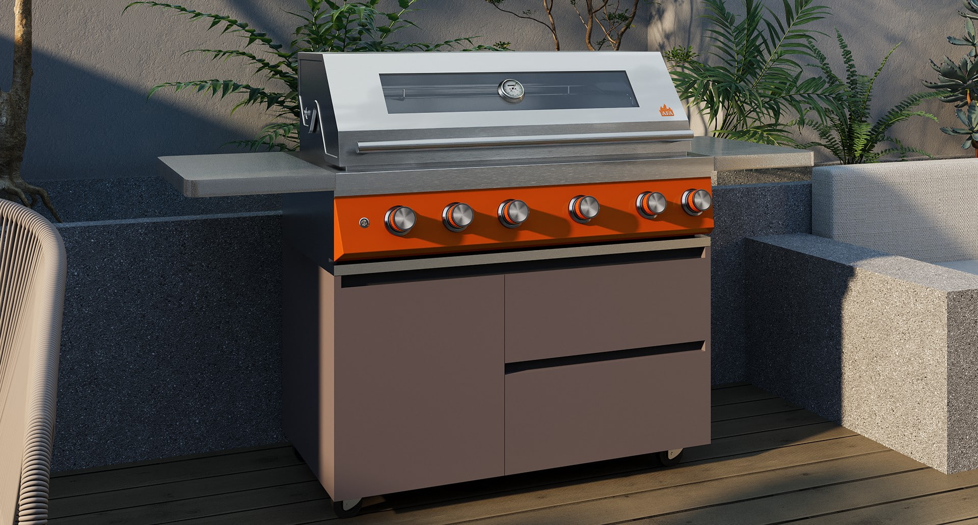کوره 42 اینچی ساخته شده در BBQ
